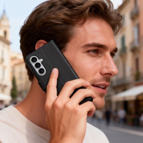 Etui futerał zamykany z podstawką na Samsung Galaxy S26 Wallet - czarny