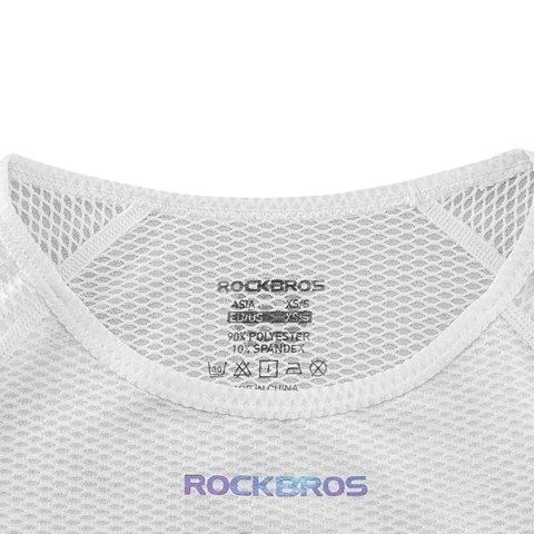 Koszulka kamizelka rowerowa tkanina 3D damska szybkoschnąca M / L - biała
