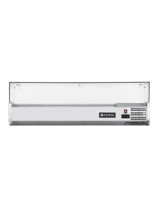 Nadstawa z witryną chłodniczą 6 x GN 1/3 szer. 140cm - Hendi 232972 ARKTIC