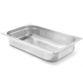 Pojemnik GN 1/1 Kitchen Line perforowany wys. 100 mm - Hendi 807132 Hendi