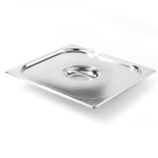Pokrywka stalowa do GN Kitchen Line z wycięciem na chochlę GN 2/3 - Hendi 806920 Hendi
