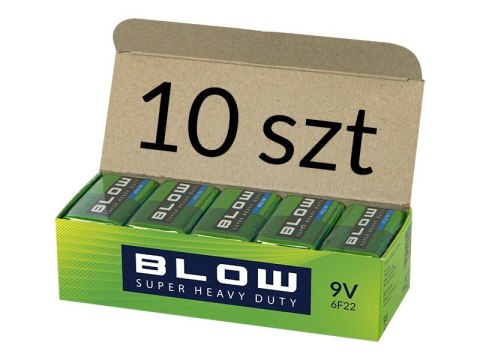 Bateria 9V 6F22 Super Heavy Duty 10 sztuk