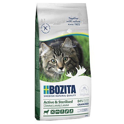 BOZITA Active & Sterilised Grain free Lamb - sucha karma dla kotów wychodzących po sterylizacji - 2kg (WYPRZEDAŻ)