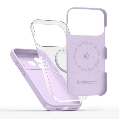 Etui case plecki na iPhone 17 Pro MagSafe Silicone - fioletowe