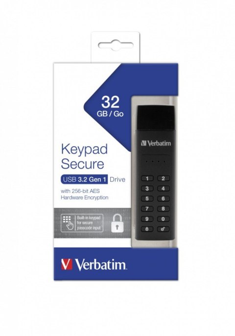 Pendrive 32GB Keypad Secure AES 256 Bit szyfrowanie, klawiatura