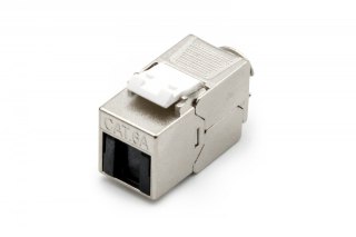 Moduł (gniazdo) Keystone RJ45 (8P8C) kat.6A, STP, ekranowany, beznarzędziowy, osłona przeciwpyłowa