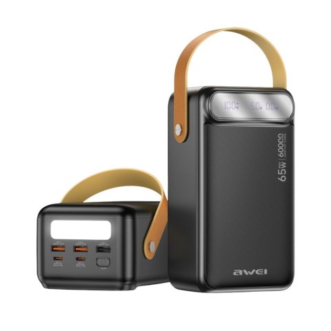 Powerbank 60000mAh 65W PA-82 2xUSB-A/USB-C PD
