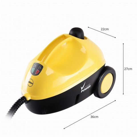 ELDOM MYJKA PAROWA CM2000 VAPURO 1500W 1,2 L POJ. 15 ELEMENTÓW: WĄŻ KARBOWANY, 2-CZĘŚCIOWA RURA, SZCZOTKA PODŁOGOWA, MYJKA DO
