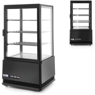 Witryna chłodnicza cukiernicza 3 półki 68L LED - czarna ARKTIC