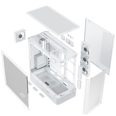 MODECOM OBUDOWA VOLCANO AQ 300 ARGB MIDI BIAŁA