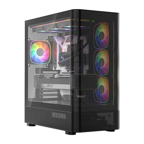 MODECOM OBUDOWA VOLCANO AQ 300 ARGB MIDI CZARNA