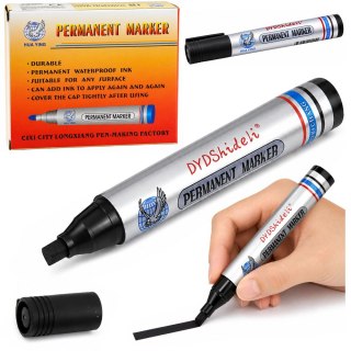 Marker Pisak Wodoodporny Permanentny Okrągła Końcówka Czarny