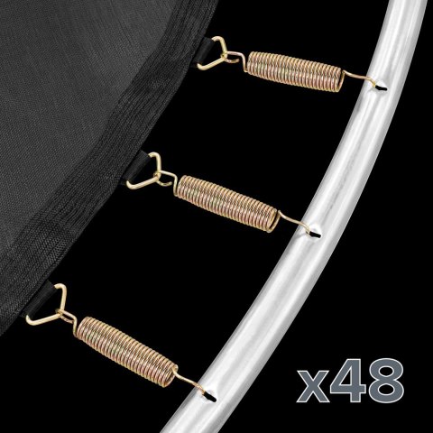 REBEL ACTIVE TRAMPOLINA PRO 8FT/244CM, SIATKA, DRABINKA RBA-8001 (OUTLET)