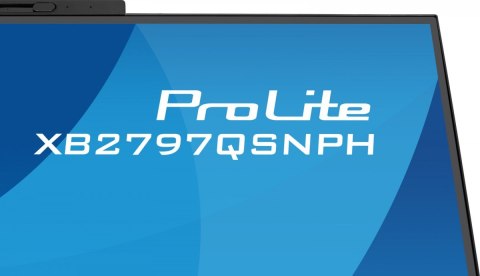 Monitor 27 cali Prolite XB2797QSNPH-B1,IPS,QHD,CAM,MIC,HDMI, DP, 4xUSB,75Hz, USB-C DOCK 96W, RJ45,KVM, 2x2W, 5MP WINDOWS HELLO,