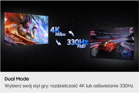 Monitor 32 cale Odyssey G73SH OLED 3840x2160 UHD 16:9 2xHDMI 1xDP 0,03ms 330/165Hz płaski 3Yd2d (LS32HG732SUXEN)