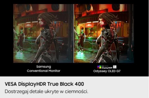 Monitor 32 cale Odyssey G73SH OLED 3840x2160 UHD 16:9 2xHDMI 1xDP 0,03ms 330/165Hz płaski 3Yd2d (LS32HG732SUXEN)