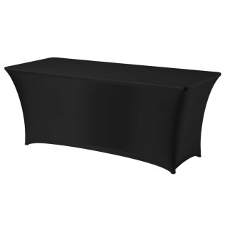 Obrus prostokątny bez prasowania 183x76cm tkanina Jersey czarny - Hendi 814437