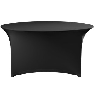 Obrus na stół okrągły cateringowy śr. 150x76 cm - czarny