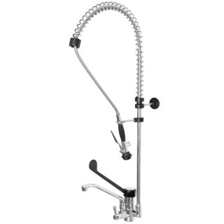 Bateria gastronomiczna z wylewką i prysznicem natryskiem wys. 106 cm - Hendi 810279 Hendi