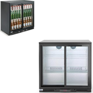 Lodówka barowa na napoje 2-drzwiowa szer. 90cm 228L ARKTIC