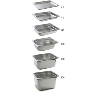 Pojemnik GN 2/1 stal nierdzewna Profi Line wys. 65 mm - Hendi 801130 Hendi