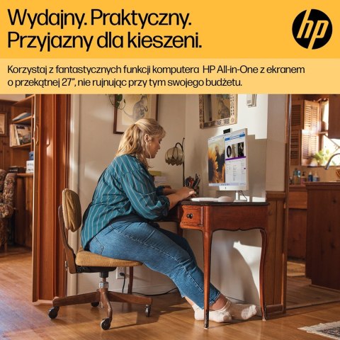 HP AiO 27-cr0204nw Ryzen 7 7730U 27.0"FHD IPS 300nits AG 16GB DDR4 3200 SSD512 Radeon Vega 8 LAN Cam1080p+IR NoOS Shell White Sh