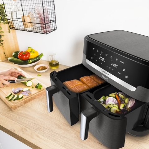 Frytkownica beztłuszczowa TEFAL DualEasy EY942HE0