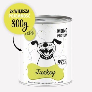 Paka Zwierzaka Pepe Indyk karma dla psa 800g