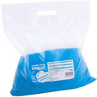Kolorowy cukier do waty cukrowej niebieski o smaku czarnej porzeczki 5kg GSG24