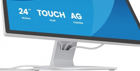 Monitor 24 cale T2452MSC-W2AG 10PKT,POJ,IPS,HDMI,DP,420cd, biały