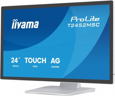 Monitor 24 cale T2452MSC-W2AG 10PKT,POJ,IPS,HDMI,DP,420cd, biały