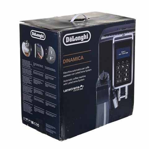 Ekspres ciśnieniowy automatyczny DeLonghi Dinamica ECAM 350.55.B (1450W; kolor czarny) (OUTLET)