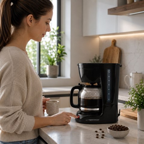 Ekspres przelewowy Esperanza Arabica EKC005 (950W; kolor czarny)
