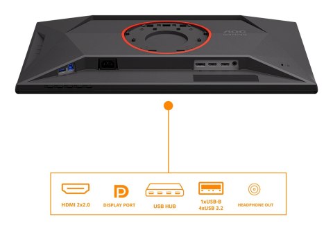 MONITOR AOC LED 24,5" 25G4KUR 400Hz