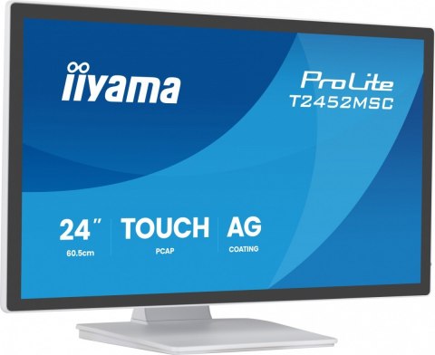 Monitor 24 cale T2452MSC-W2AG 10PKT,POJ,IPS,HDMI,DP,420cd, biały