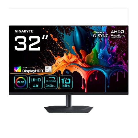 MONITOR GIGABYTE QD-OLED 31,5" MO32U2 240Hz