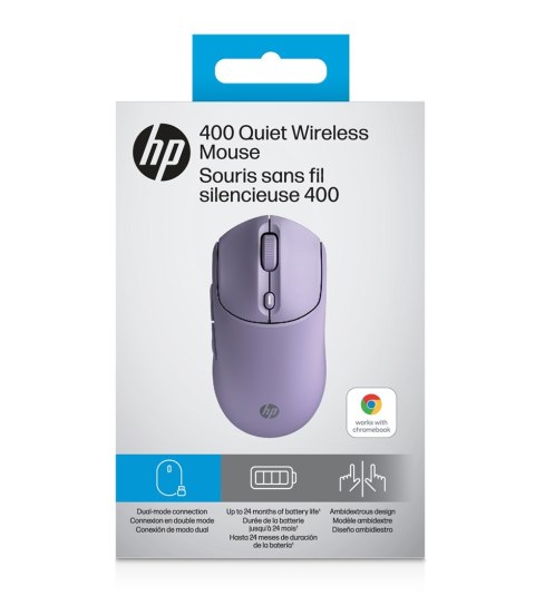 Mysz HP 400 Quiet Purple Wireless Mouse bezprzewodowa fioletowa AZ7B7AA