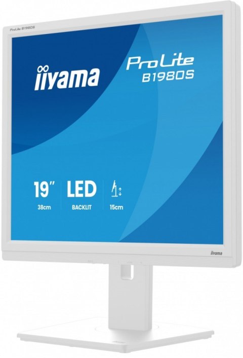 Monitor 19 cali B1980S-W1 HDMI, DP, PIVOT, HAS/150mm