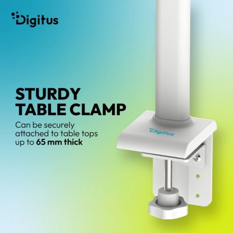 Lampa biurkowa LED, 50 cm, 1025 lm, 7 W, temp. barw 3000K-6500K, biała