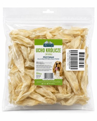 PETITTO - ucho królicze bez futra -500 g