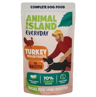 ANIMAL ISLAND Everyday szarpane fileciki w rosole indyk 150g