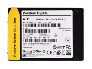 Dysk SSD WD Blue 4TB 2,5" SATA WDS400T3B0A