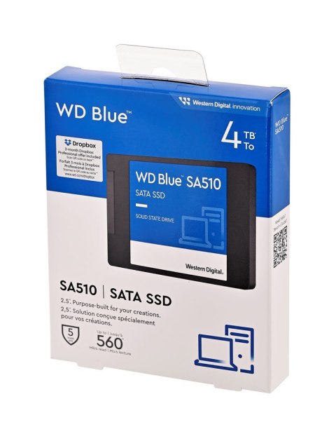 Dysk SSD WD Blue 4TB 2,5" SATA WDS400T3B0A