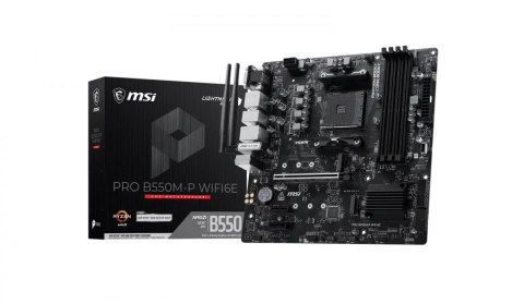 Płyta główna PRO B550M-P WIFI6E AM4 4DDR4 mATX