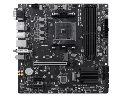 Płyta główna PRO B550M-P WIFI6E AM4 4DDR4 mATX
