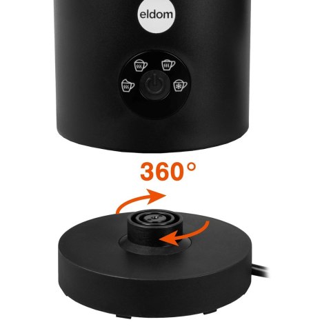 ELDOM SPIENIACZ DO MLEKA SI560C FOMI 500W CZARNY 300ML SPIENIANIE PODGRZEWANIE