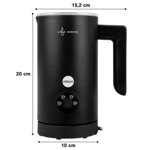 ELDOM SPIENIACZ DO MLEKA SI560C FOMI 500W CZARNY 300ML SPIENIANIE PODGRZEWANIE