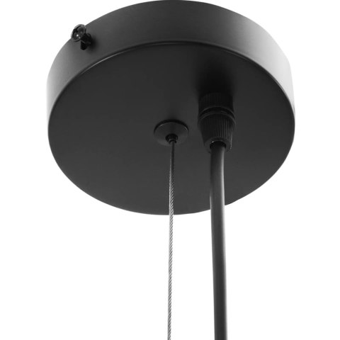 Lampa wisząca nowoczesna 1 punktowa kształt kopuły - czarno złota