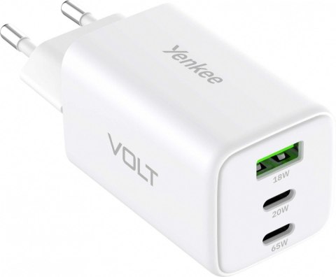 Ładowarka sieciowa 3xUSB 65W 3,24A Power Delivery 3.0 QC4.0