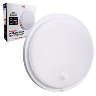 Lampa LED, IP65 czujnik PIR, MCE525 W 10W, 1000 lm, neutral white 4000 K